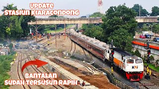 Bantalan Sudah Tersusun ‼️ Progres Pembangunan Jalur Simpan Area Sebelah Timur Stasiun Kiaracondong [upl. by Nnylarat449]