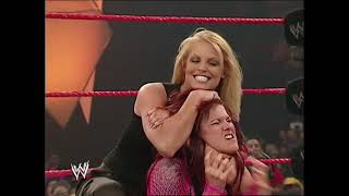 Trish Stratus vs LitaWWE Raw 2004 [upl. by Llerref]