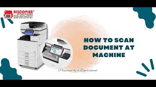 How To Scan Document using Ricoh Machine [upl. by Unam]