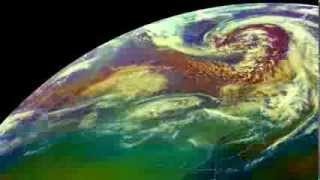 Satellite Animation  UK and Ireland Storms February 2014 [upl. by Okorih82]