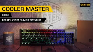 Cooler Master CK550 RGB mehanička gejming tastatura [upl. by Siver]