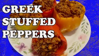 Greek Stuffed Peppers Yemista The best stuffed peppers you have ever eaten guaranteed [upl. by Lowis]