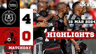 ORLANDO PIRATES 4  0 HUNGRY LIONS  NEDBANK CUP HIGHLIGHTS  ALL GOALS [upl. by Linehan170]