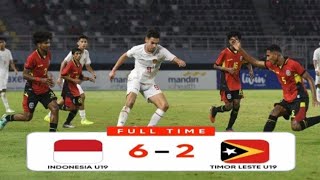 Indonesia vs Timor Leste  match Asean Boys Championship U19 2024 jens Revan tunjukkan tajihnya [upl. by Naruq837]