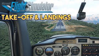 Microsoft Flight Simulator 2020  TAKEOFF amp LANDINGS [upl. by Fielding]