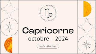 Horoscope Capricorne ♑️ Octobre 2024 🥨 par Christine Haas [upl. by Nwahsid434]