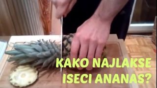 Kako najlakse iseci ananas By Kucni Trikovi [upl. by Zarla]