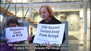 Protest at Fingal Council — Invest in Womens Refuges Immediately [upl. by Philly]