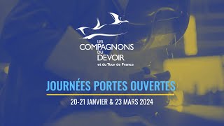 Journées Portes Ouvertes chez les Compagnons du Devoir [upl. by Ahseya909]