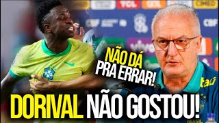 SELEÇÃO BRASILEIRA NÃO GANHA E DORIVAL DESABAFA EM COLETIVA [upl. by Baniaz]