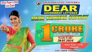 LOTTERY SAMBAD DEAR 1 PM 28072024 NAGALAND LOTTERY LIVE DEAR LOTTERY LIVE LOTTERY SAMBAD [upl. by Sherar]