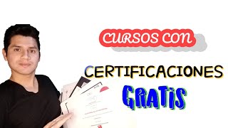 ❎❎ Los MEJORES CURSOS 2024 y DIPLOMADOS GRATIS online CON CERTIFICACION 2024 🔥🔥🔥🔥⬅️ [upl. by Sille]