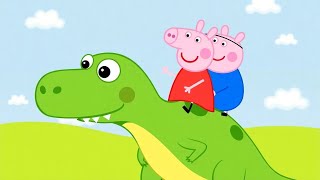 🐷🦖NUEVO Peppa y su hermano george🦖🐷cantan y juegan en un mundo de dinosaurioscancion infantil [upl. by Kenwood]