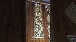 Teakwood antique gold premium doors Maruthidoorsu2f [upl. by Scarface]