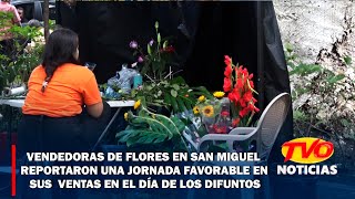 Vendedoras de flores reportaron una jornada favorable en sus ventas en el día de los difuntos [upl. by Bernadene523]