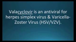 How to pronounce valacyclovir Valtrex Memorizing Pharmacology Flashcard [upl. by Ymmac]