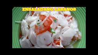 HOW TO PREPARE ENSALADANG LABANOS OR KINILAW NA LABANOSPANLASANG PINOY [upl. by Amato]