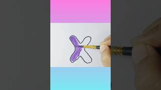 How to draw H letter art drawing sjorts [upl. by Nemsaj301]