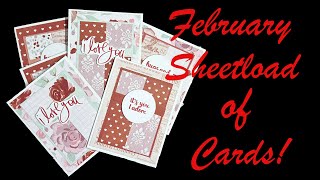 January 2024 Sheetload of Cards [upl. by Anerres]