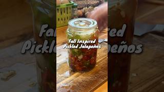 Fall Inspired Pickled Jalapeños pickling farmtotable gardentotable [upl. by Kumagai442]