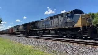 CP 7006 with awesome horn show csx ballast train acc leads 20e Acu duo on 310  so much more [upl. by Salba]