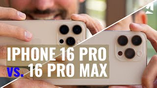 Apple iPhone 16 Pro vs iPhone 16 Pro Max Which one to get [upl. by Netsud608]