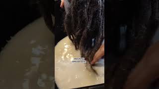 Washing Dreadlocks 🌊  Dirt removal with DETOX deep wash dreadlocks hairwash dreads detox [upl. by Aba]