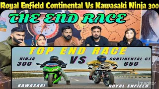 Royal enfield Continental GT 650 Vs Kawasaki Ninja 300 Amazing Battle  Long Race [upl. by Atiner173]