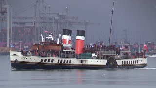 PADDLE STEAMER WAVERELY IN SOUTHAMPTON 080924 [upl. by Eityak]