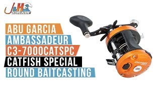 Abu Garcia Ambassadeur C37000CATSPC Catfish Special Round Baitcasting  JampH Tackle [upl. by Mazonson700]