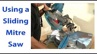 Using a Sliding Mitre Saw Woodworking for Beginners 9  woodworkweb [upl. by Llemij]