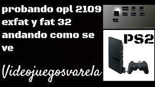 probando opl 2109 exfat y fat 32 para ps2 [upl. by Schaefer32]