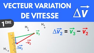 Tracer un VECTEUR VARIATION DE VITESSE ✅ Méthode  1ère  Physique [upl. by Retsev]