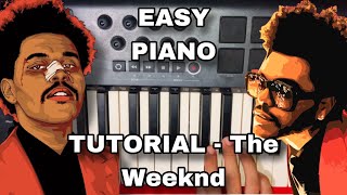 The Weeknd blinding Lights PIANO 🎹 [upl. by Bernete]