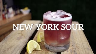 New York Sour Cocktail Recipe [upl. by Tymes]