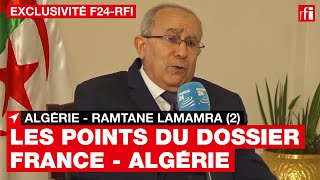 Ramtane Lamamra 2  Algérie  France cest quotlaborieuxquot  • RFI [upl. by Akenet]