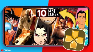 Top 10 PSP Games for PPSSPP Emulator Android [upl. by Aleuqahs913]