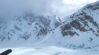 Landing on Kahiltna Glacier to start Denali climb✈️🏔♥️denali fly planes explore adventure [upl. by Callista753]