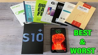 Best And Worst Screen Protectors for Samsung Galaxy S10 Plus [upl. by Pantia251]