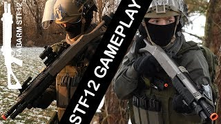 Simulacrum Ep 3  Airsoft FABARM STF12  Javelin Super CQB M4 Cyberpunk Airsoft Gameplay [upl. by Alak]