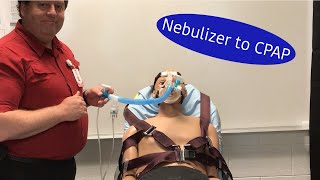 Nebulizer to CPAP [upl. by Karlotte]