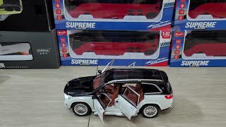 Unboxing of Maybach GLS 600 White  Black Chezhi 124 scale diecast model car [upl. by Irovi]