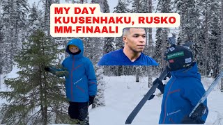 My day Joulukuusen haku Ruskossa laskettelua sekä Argentina vs Ranska [upl. by Ydnas938]