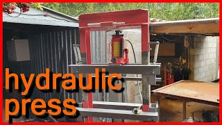 DIY 2030 ton hydraulic press part 1 construction dune presse hydraulique maison 2030 tonnes [upl. by Annahavas]