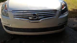 Installing a chrome lower grille overlay on a Nissan Altima [upl. by Anahoj]