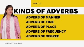 Adverbs Adverb of Time Place Manner Frequency amp Degree  Adverbs  Kinds of Adverbs [upl. by Atenaz119]