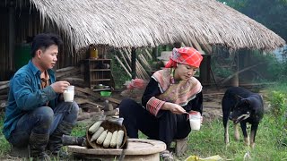 Clearing the field to prepare for planting vegetables enjoying corn milk cooked by my wife [upl. by Desmund]