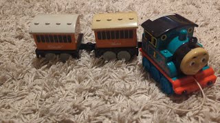 1998 Tomy Thomas and Friends Toy Trains Pull Along With Annie and Clarabel With Sound [upl. by Finkelstein10]