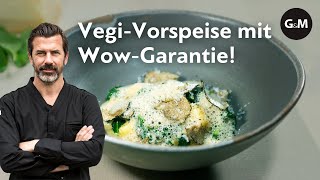 Gnocchi mit Spinat amp Trüffel von Andreas Caminada  GaultMillau Schweiz [upl. by Ysnil]