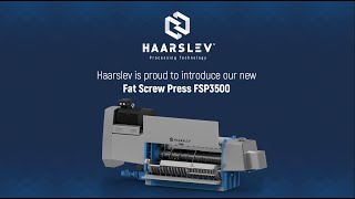 The new Haarslev Fat Screw Press FSP3500 [upl. by Alihet]